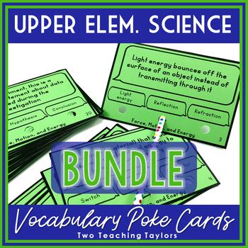 science vocabulary task cards